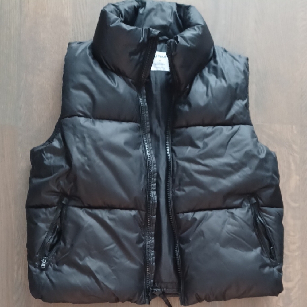 Old Navy Dark Gray Puffer Vest